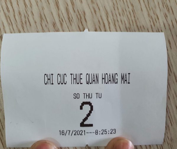 Hình 3: phiếu in máy lấy số thứ tự giá rẻ