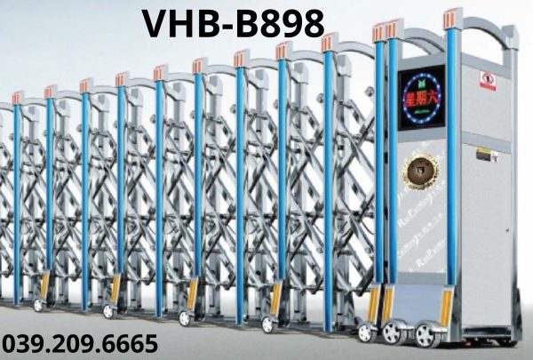 Cổng xếp inox VHB B898