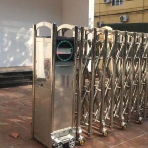 Cổng xếp inox tự động VHB 05B1 (cổng xếp phổ thông) 6 cổng xếp inox tự động phổ thông