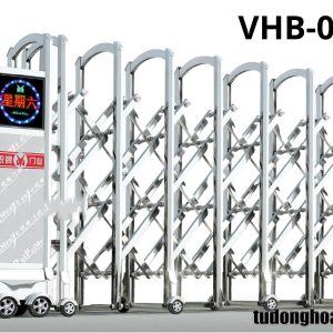 cổng xếp inox tự động VHB 05B1