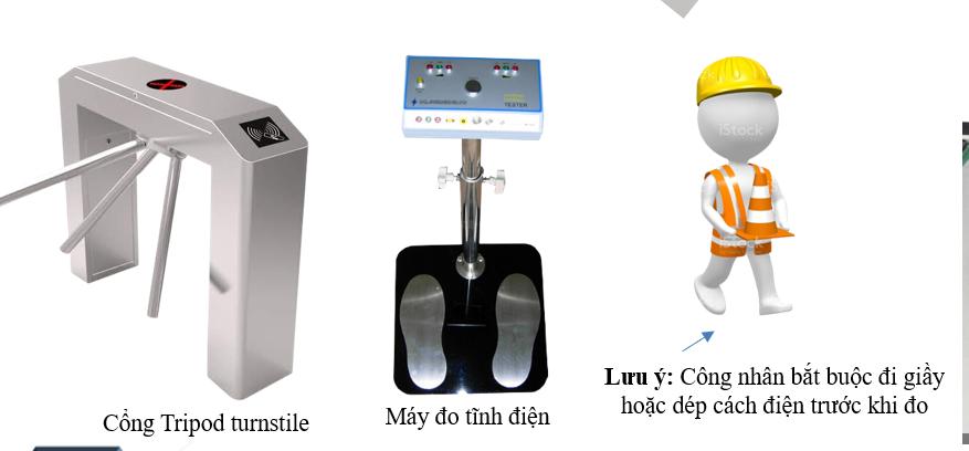 Hệ thống kiểm tra tĩnh điện nhà máy điện tử 1