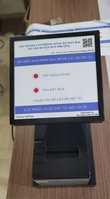 Máy lấy số thứ tự văn phòng đất đai