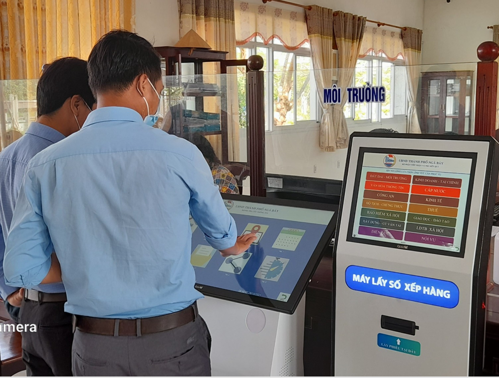 Kiosk lấy số thứ tự thông minh