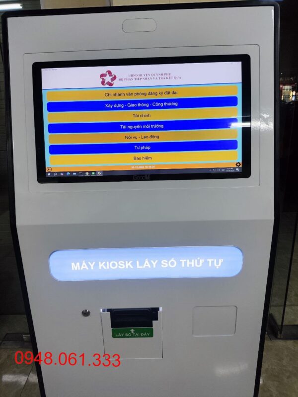 Phần mềm lấy số thứ tự tại kiosk