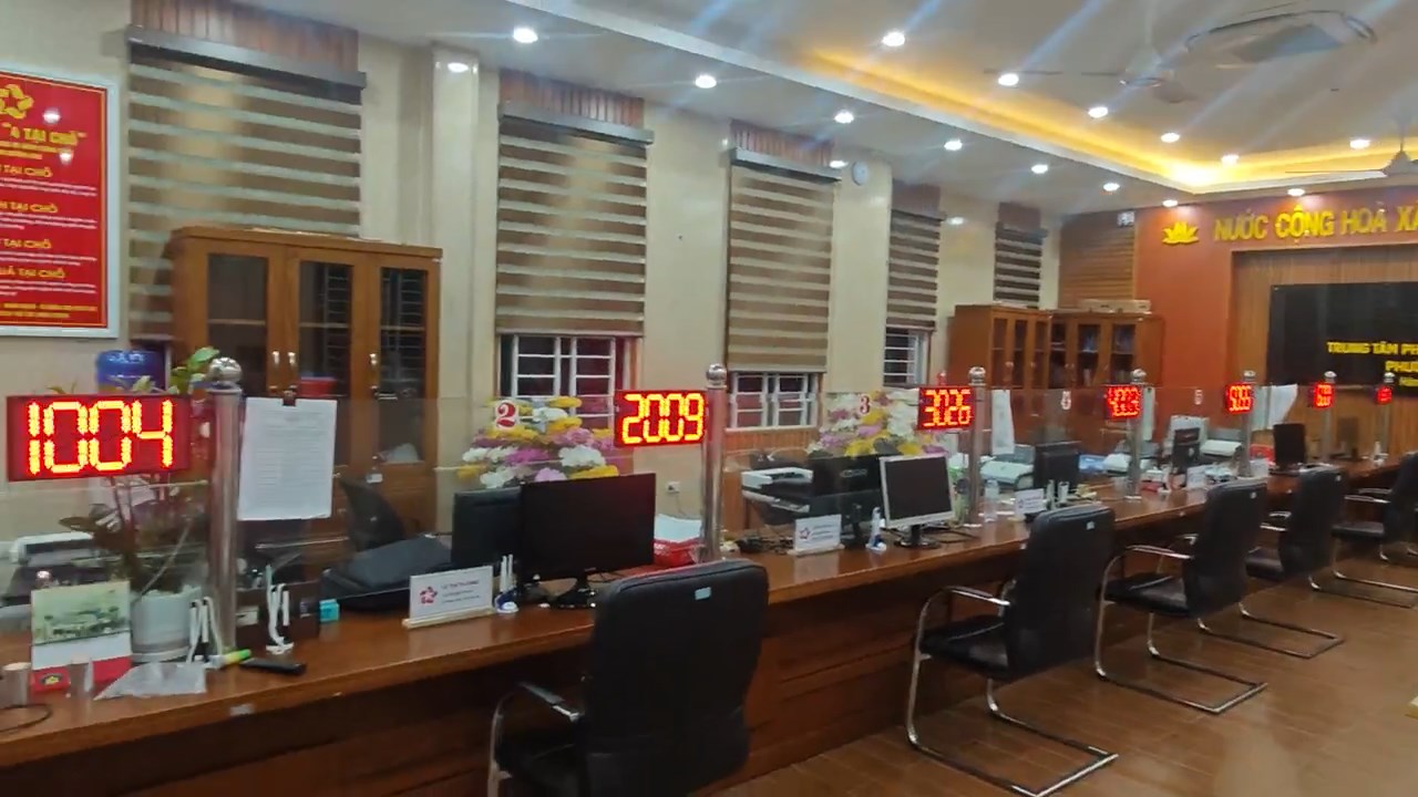 BẢNG LED HIỂN THỊ SỐ HÀNH CHÍNH CÔNG PHƯỜNG THƯỢNG HỒNG