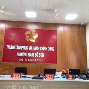bảng led hiển thị số thứ tự đặt tại quầy dịch vụ