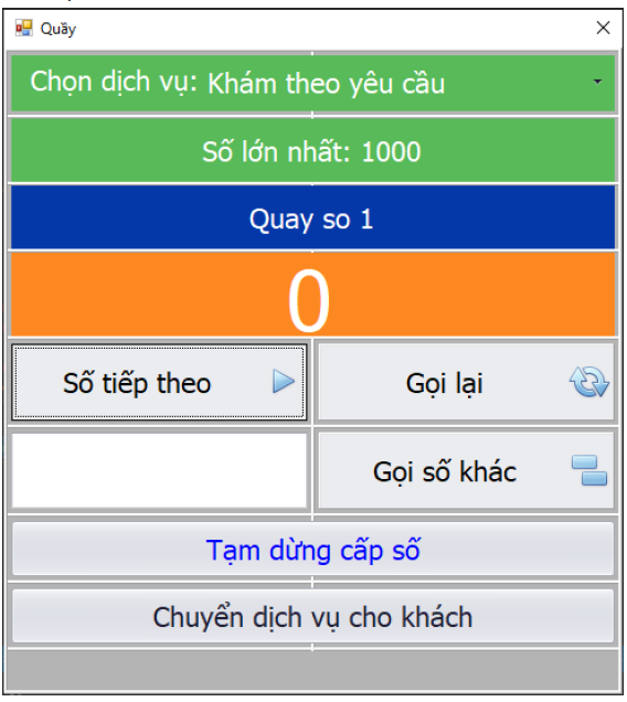 PHẦN MỀM GỌI SỐ VHB QMS 18 GIAO DIỆN PHẦN MỀM GỌI SỐ TẠI QUẦY QMS VHB