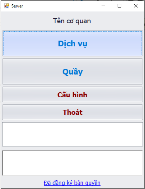 PHẦN MỀM GỌI SỐ VHB QMS 10 Phần mềm sever của Phần mềm gọi số QMS VHB