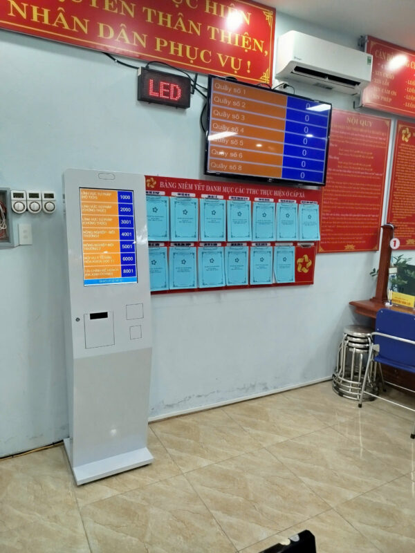 kiosk lấy số xếp hàng xã Đồng Việt tỉnh Ninh BÌnh