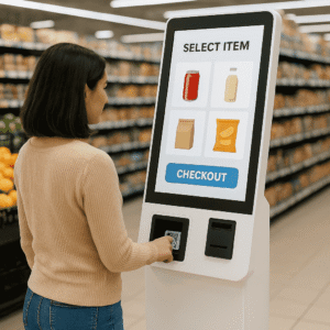 Kiosk bán hàng phục vụ cho siêu thị