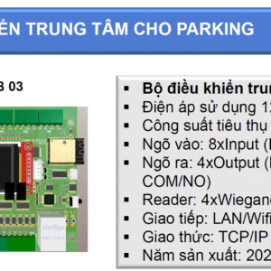 THÔNG SỐ BỘ ĐIỂU KHIỂN TRUNG TÂM VHB 03