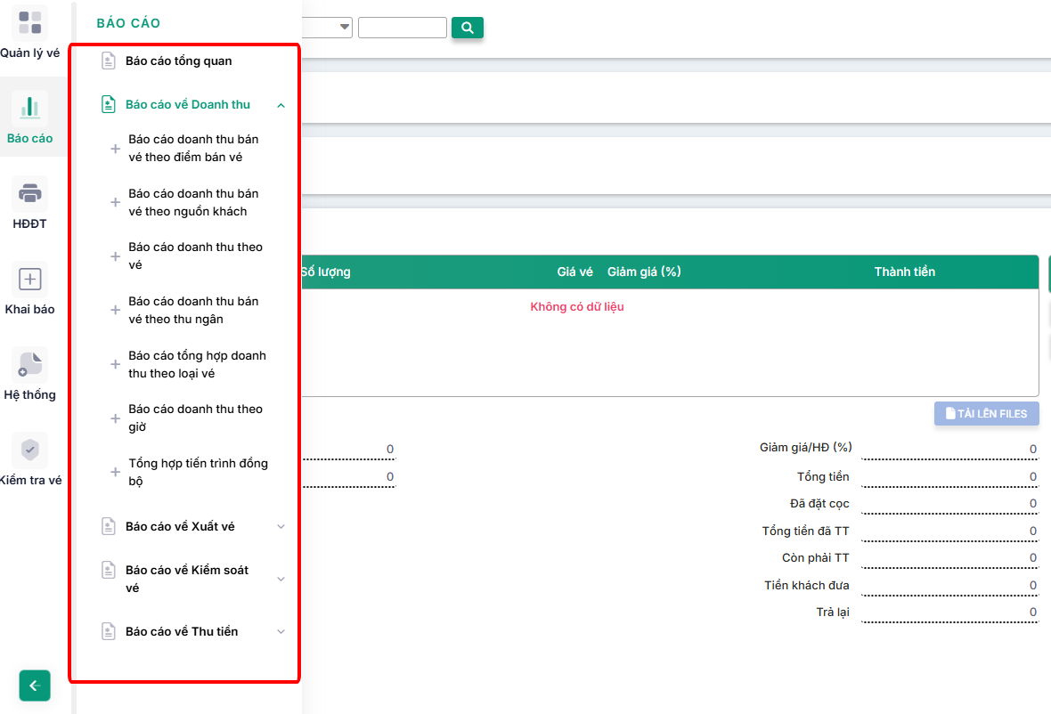 PHẦN MỀM BÁN VÉ BỂ BƠI QUA QRCODE 11 THÔNG TIN BÁO CÁO THÔNG KÊ BÁN VÉ