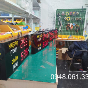 Bảng led hiển thị nhiệt độ độ ẩm 2 hàng 4 số 4 inch