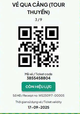 BÁN VÉ TỰ ĐỘNG BẰNG QR CODE 14 THÔNG TIN VÉ RA VÀO BẰNG QRCODE