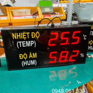 bảng led hiển thị nhiệt độ độ ẩm kho xưởng