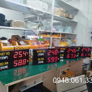bảng led nhiệt độ độ ẩm kho xưởng