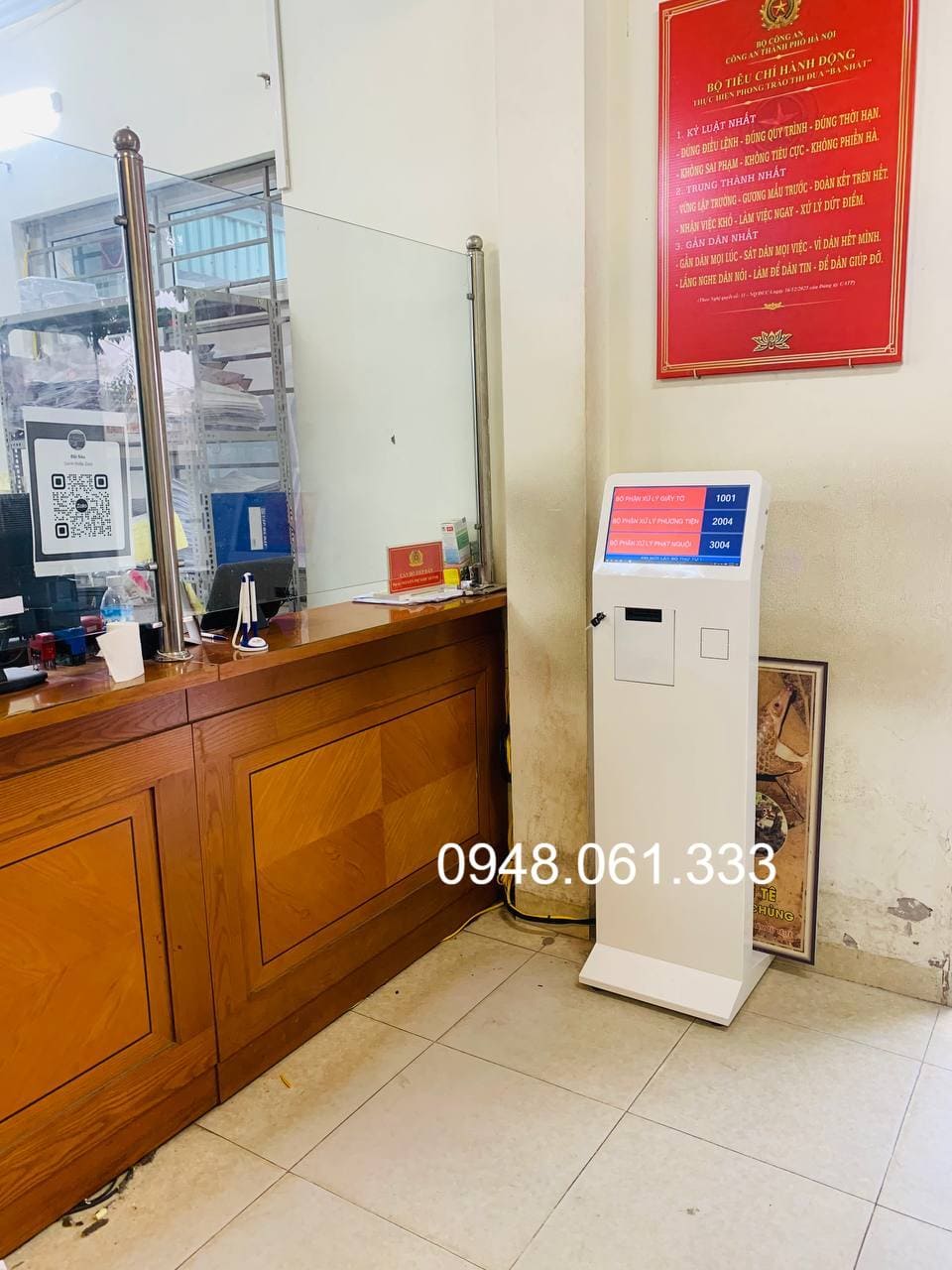 Kiosk lấy số cục đường bộ số 6