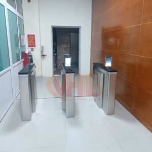 Cổng kiểm soát người đi bộ cho nhà xưởng 7 Máy chấm công kết hợp kiểm soát cửa