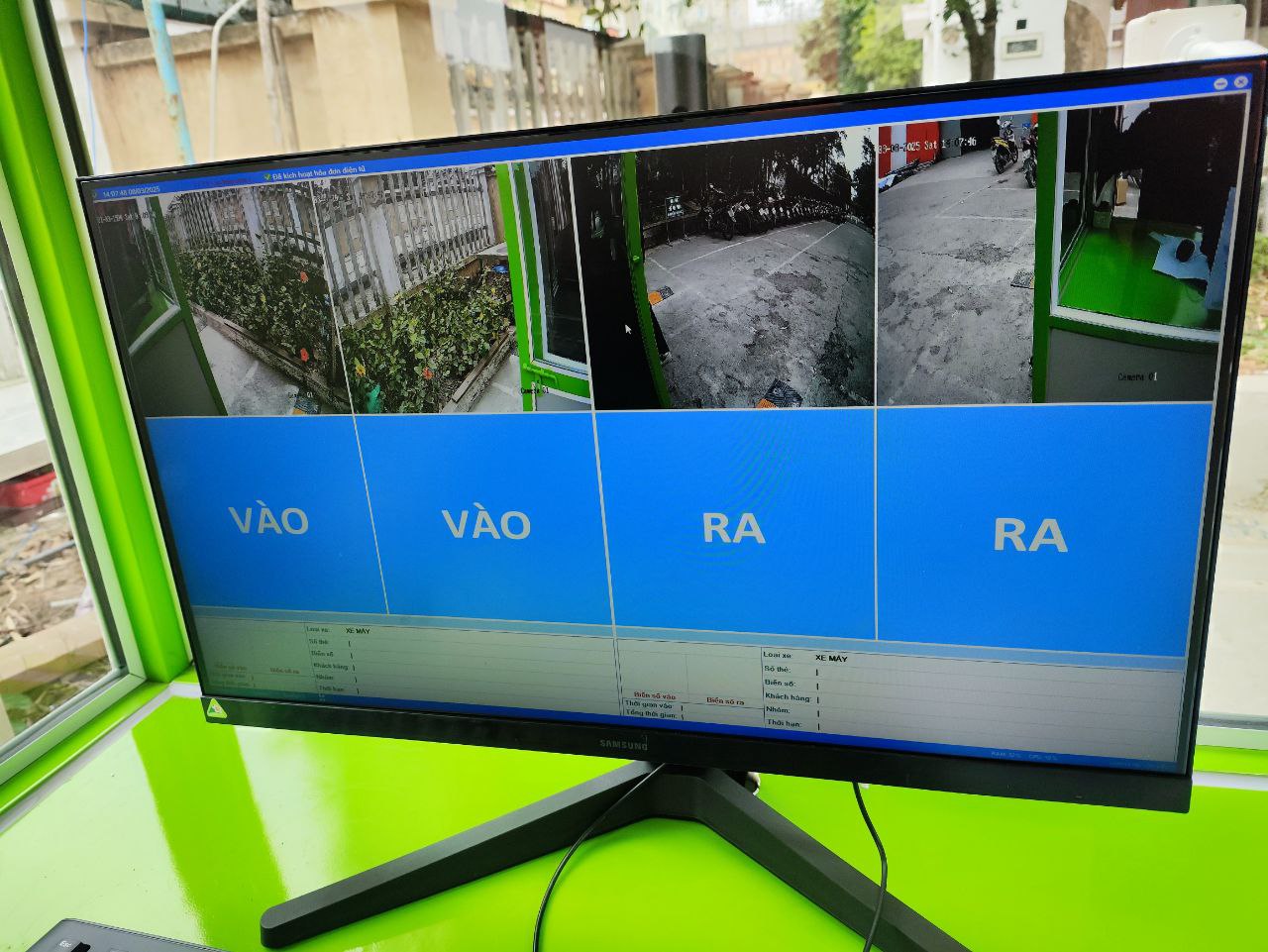 GIAO DIỆN PHẦN MỀM QUẢN LÝ BÃI XE