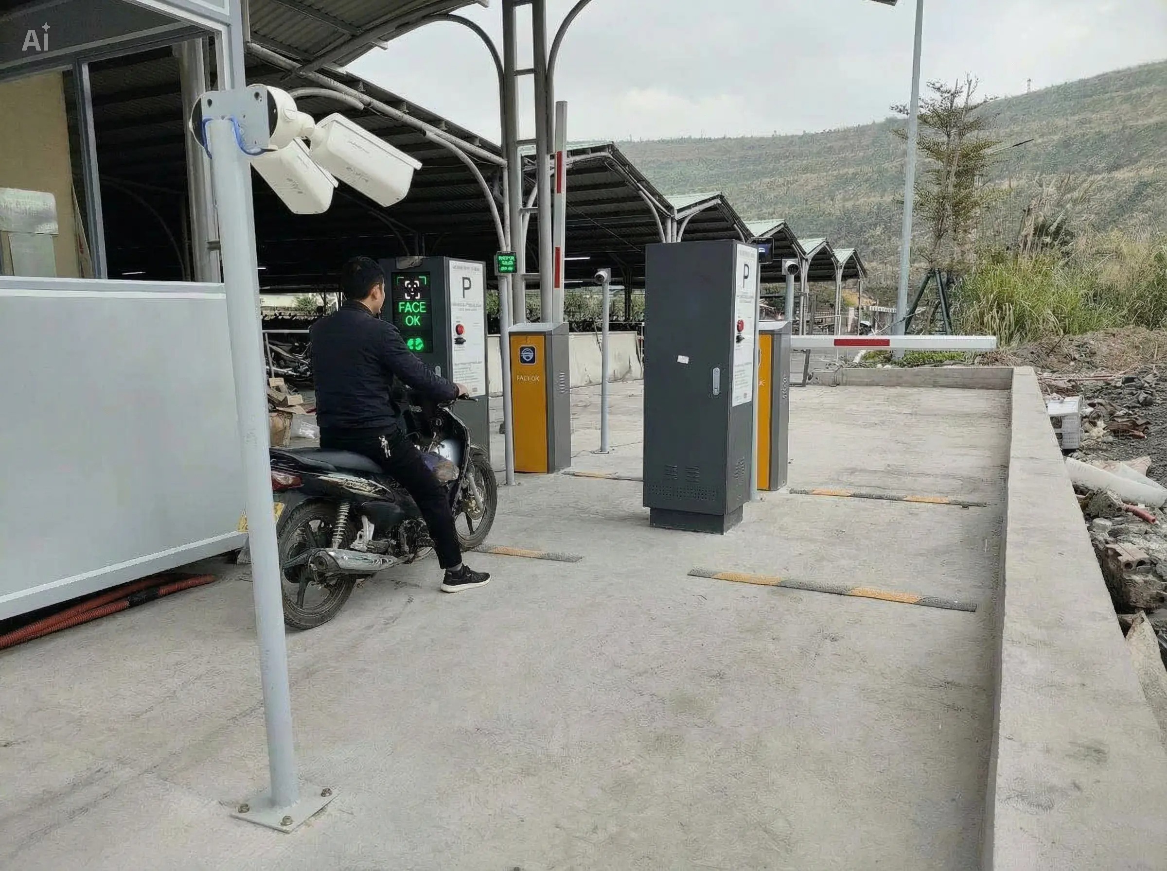 Kiểm Soát Xe Bằng Khuôn Mặt – Giải Pháp Nhanh & Linh Hoạt 7 Máy chấm công FaceID Mở Bãi Xe